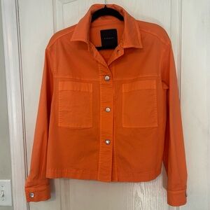Peruzzi Orange Button-Front Jacket